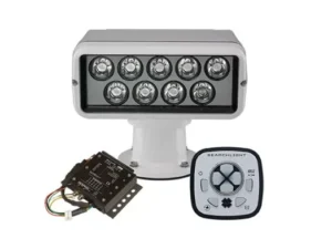 ACR RCL-100 LED Searchlight, White, with URP-103 Wired Point Pad & URC-104 Master Controller | 1978