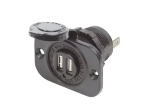 BLUE SEA 12VDC Socket Dual USB Output 5V 2.1A | 1016-BSS
