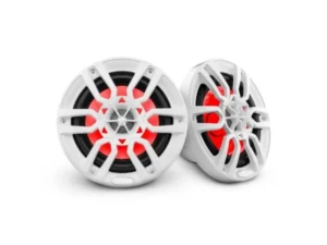 DS18 NXL 8" 2-Way Coaxial Marine Speaker With LED RGB Lights 125 Watts Rms 4-Ohm -White | NXL-8