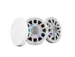 DS18 NXL 8" 2-WAY COAXIAL MARINE SPEAKER WITH DIGITAL LED LIGHTS AND BULLET TWEETER 175 WATTS 4-OHM | NXL-IQ8/WH