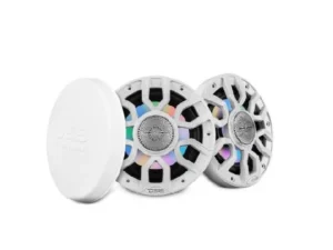 DS18 NXL 8" 2-WAY COAXIAL MARINE SPEAKER WITH DIGITAL LED LIGHTS AND BULLET TWEETER 175 WATTS 4-OHM | NXL-IQ8/WH