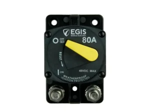 EGIS MOBILE ELECTRIC Circuit Breaker, 87 Series, 80 A, Surface Mount, Retail Pack | 4704-080