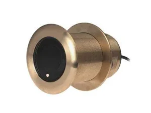 GARMIN Airmar B75M, 600W, CHIRP, thru-hull, 20-deg tilt, depth & temp, 80-130kHz, bronze, 8-pin | 010-11636-22