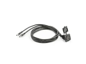 JL AUDIO Panel-mount Audio Connector, Dual USB Port for Panel-mounting (XMD-USB2X-PNL) | 010-13678-00