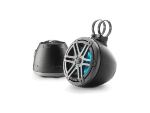 JL AUDIO M3-650VEX-MB-S-GM-I: 6.5" VEX Tower Speakers, Matte Black Encl., Gunmetal Sport Grille, RGB LED | 93403  | 010-03259-00