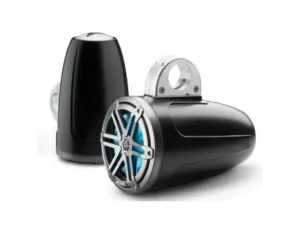 JL AUDIO M3-770ETXV3-SB-S-GM-I: 7.7" Tower Speakers, Black Encl., Gunmetal Sport Grille, RGB LED, PAIR | 93537 | 010-03268-00
