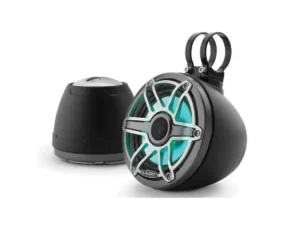 JL AUDIO M6-650VEX-MB-S-GMTI-I: 6.5" VEX Tower Speakers, Mt Black Encl., Titanium Sport Grille, RGB LED | 93411 | 010-03261-00