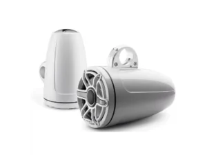 JL AUDIO M6-880ETXV3-GW-S-GWGW: 8.8" Tower Speakers Gloss White Sport Grille, PAIR | 93664 | 010-03282-00