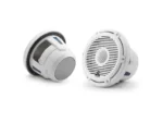 JL AUDIO M6-880X-C-3GW: 8.8" Marine Speakers, 1" WHITE Tweeter, Gloss White Classic Grille | 93689 | 010-03499-00