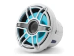 JL AUDIO M6-8IB-S-GWGW-I-4: 8" Marine Subwoofer (200W, 4 ohm), Infinite Baffle, Sport Grille, RGB LED | 93618 | 010-03081-00