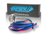 PLASHLIGHTS REVERT Harsh Environment 19MM Dual Color Push Button Momentary Switch - Stainless Steel | HPBS-19-SS-M