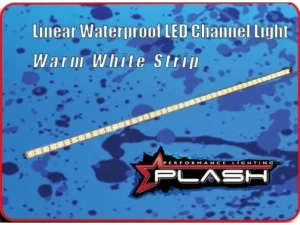 PLASHLIGHTS Linear Waterproof LED Channel Light - Warm White - 40" | RS-WW-40